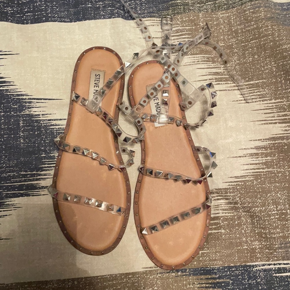 Steve Madden travel clear sandal